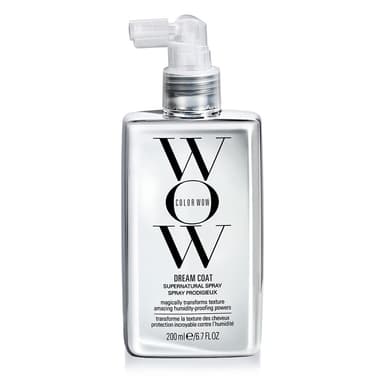 COLOR WOW Dream Coat Anti-Humidity Treatment Spray – Anti-Frizz Hair Smoothing Spray with Built-in Heat Protectant, Award-Winning Leave In Treatment for Glassy Smooth, Shiny Styles up to 3-4 Washes 6.7 Fl Oz (Pack of 1)