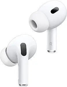 Apple Air Pods Pro (2nd generation) with Mag Safe Charging Case (USB-C) (Renewed)