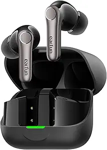 Ear Fun Air Pro 4+ Adaptive Noise Cancelling Wireless Earbuds, Qualcomm apt X Lossless, Dual Drivers, Translation Earbuds, Snapdragon Sound, 6 Mics AI Clear Calls, Hi-Res Sound, LDAC, Bluetooth 6.0, 54H