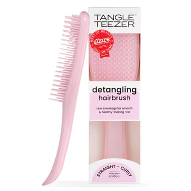 Tangle Teezer Ultimate Detangler Brush for Wet & Dry Hair, Eliminates Knots & Reduces Breakage for Straight to Wavy Hair Types, Millennial Pink Millennial Pink Regular