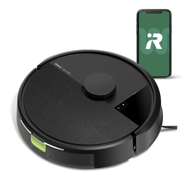 iRobot Roomba 105 Vac Robot Vacuum - Easy to use, Intense Power-Lifting Suction, LiDAR Navigation, Multi-Surface Cleaning, Cleans in Neat Rows, Self-Charging Black