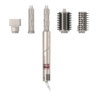 Shark FlexStyle Air Styling & Drying System, Powerful Hair Dryer Brush & Multi-Styler with Auto-Wrap Curlers, Paddle Brush, Oval Brush, Concentrator Attachment, Stone, HD430 Flexstyle-Straight & Wavy Hair