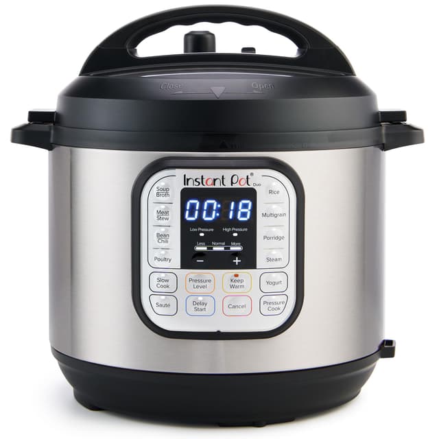 Instant Pot Duo 7-in-1 Electric Pressure Cooker, Slow Cooker, Rice Cooker, Steamer, Sauté, Yogurt Maker, Warmer & Sterilizer, Includes App with Over 800 Recipes, Stainless Steel, 8 Quart 8 Quarts