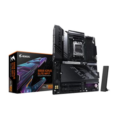 GIGABYTE B850 AORUS Elite WIFI7 AMD AM5 ATX Motherboard, Support AMD Ryzen 9000/8000/7000 Series, DDR5, 14+2+2 Power Phase, 3X M.2, PCIe 5.0, USB-C, WIFI7, 2.5GbE LAN, EZ-Latch, 5-Year Warranty ATX B850|AE|M.2 x3|WIFI7