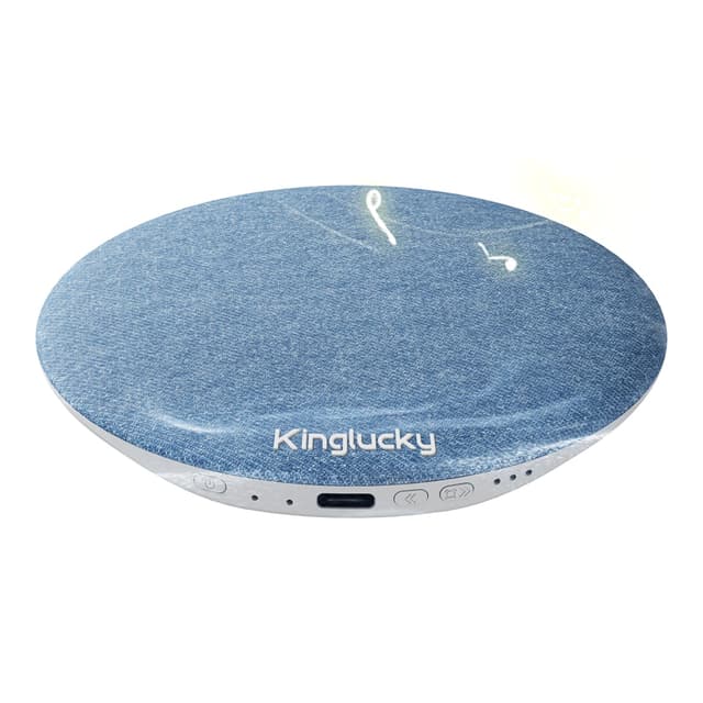 Kinglucky X50 Pillow Speaker for Sleeping, Built-in White Noise Sound Machine Pink Noise for Sleeping, Auto-Off Timer Portable Bluetooth Speaker Under Pillow Rechargeable for Side Sleeper, Blue