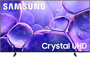 Samsung 55-Inch Class Crystal UHD U8000F 4K Smart TV (2025 Model) Endless Free Content, Processor, Metal Stream Design, Knox Security, Compatible with Alexa