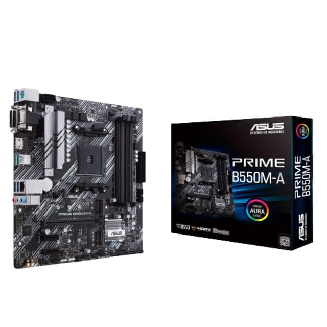 ASUS Prime B550M-A WiFi II AMD Micro ATX Motherboard with PCIe 4.0, WiFi 6, ECC Memory, HDMI 2.1, RGB Header mATX B550M-A|M.2x2|D4|WiFi6