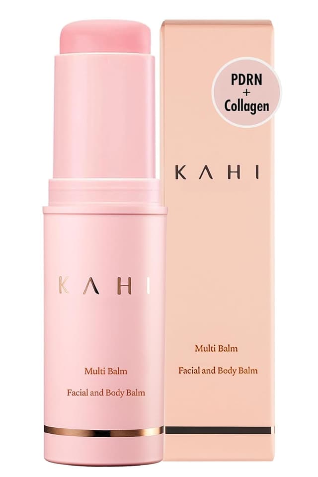 KAHI Wrinkle Bounce Multi Balm Stick | PDRN Collagen Wrinkle Stick | Korean Skin Care |All-in-One Hydrating Lip Balm Eye Cream Neck Cream Make Up Base & Face Mist Moisture Balm MULTIBALM