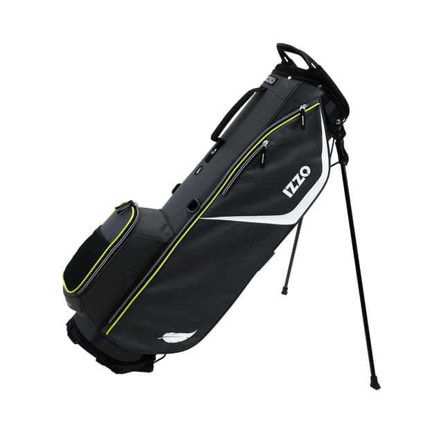 Izzo Ultra Lite Golf Stand Bag Gray/Lime Stand Bag