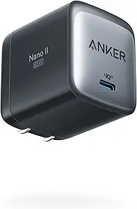 Anker Nano USB C Charger,65W Ga N II PPS Fast Compact Foldable Charger for Mac Book Pro, Galaxy, Dell, i Phone 17/16, i Pad Pro, and More