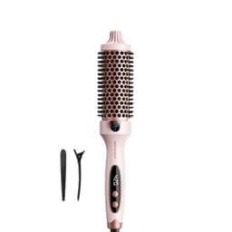 Wavytalk Thermal Brush, Blowout Boost 1.5 inch Heated Round Brush for Blowout Look, Dual Voltage, Pink, Sakura, Tourmaline Ceramic, Negative Ion Technology, 5 Temperature Settings, Less Damage Sakura Pink