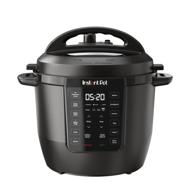 Instant Pot 6QT RIO 7-in-1 Multi-Cooker, Pressure Cooker, Slow cook, Sauté, Steam, Rice Maker, Yogurt, & Warmer, Black, 6 Quarts Black 6 Quarts