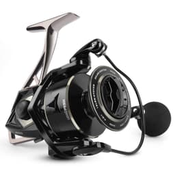 KastKing Megatron Spinning Reel, Freshwater and Saltwater Spinning Fishing Reel, Rigid Aluminum Frame 7+1 Double-Shielded Stainless-Steel BB, Over 30 lbs. Carbon Drag, CNC Aluminum Spool & Handle 6000