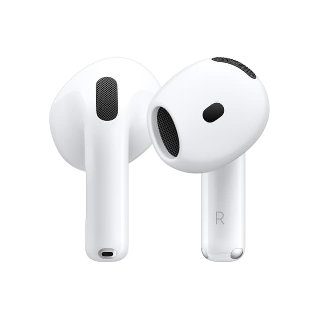 Apple AirPods 4 Wireless Earbuds, Bluetooth Headphones, Personalized Spatial Audio, Sweat and Water Resistant, USB-C Charging Case, H2 Chip, Up to 30 Hours of Battery Life, Effortless Setup for iPhone Without Active Noise Cancellation Without AppleCare+