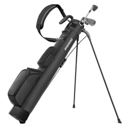 Golf Stand Bag, Lightweight Par 3 Golf Bag Holds Up to 7 Clubs with Two Way Dividers Cooler Pocket Shoulder Strap and Multiple Storage Pockets for Men and Women Black