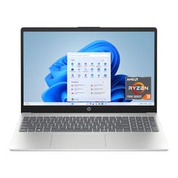 HP 15.6 inch Laptop, HD Touchscreen Display, AMD Ryzen 3 7320U, 8 GB RAM, 128 GB SSD, AMD Radeon Graphics, Windows 11 Home in S Mode, Natural Silver, 15- fc0099nr R3 7320U 128 GB