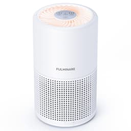 Air Purifiers for Bedroom, FULMINARE H13 True HEPA Air Filter, Quiet Air Cleaner With Night Light, Portable Small Air Purifier for Home, Office, Living Room White 1 Pack