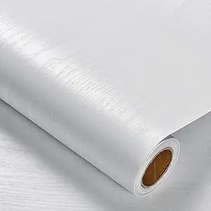 Heroad Peel and Stick Wallpaper Wood Contact Paper Wood Wallpaper White Wood Grain Contact Paper Thicken Textured for Cabinets and Drawers Countertops Waterproof Self Adhesive Vinyl 17.5" x 78.7"