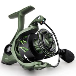 KastKing Spartacus II Spinning Reel – Sealed Carbon Fiber 22LBs Max Drag – 7+1 Stainless BB for Saltwater&Freshwater – 5.2:1 Gear Ratio – Size 500&1000 Perfect for Ice Fishing 2000 Stryker Green