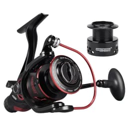 KastKing Sharky Baitfeeder III Spinning Reel 10+1 Shielded Stainless Steel BB - Carbon Fiber Drag for Live Liner Bait Fishing Action 6000