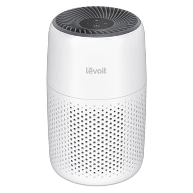 LEVOIT Air Purifiers for Bedroom Home Dorm, AHAM VERIFIDE, 3-in-1 Filter Cleaner With Aroma Pad, Filters Smoke, Allergens, Pet Dander, Odor, Dust, Office, Desktop, Core Mini-P, White Core Mini-P White