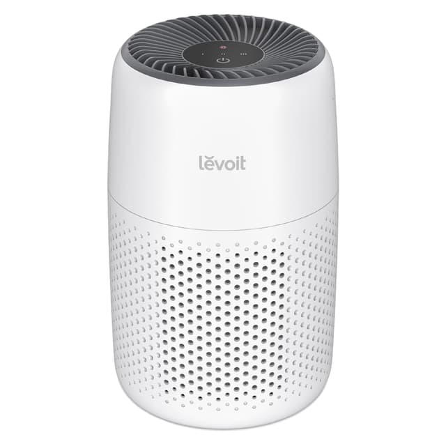 LEVOIT Air Purifiers for Bedroom Home Dorm, AHAM VERIFIDE, 3-in-1 Filter Cleaner With Aroma Pad, Filters Smoke, Allergens, Pet Dander, Odor, Dust, Office, Desktop, Core Mini-P, White Core Mini-P White
