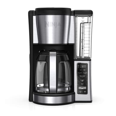 Ninja 12-Cup Programmable Coffee Brewer, 2 Brew Styles, Adjustable Warm Plate, 60oz Water Reservoir, Delay Brew - Black/Stainless Steel Stainless Steel, 14-Cup