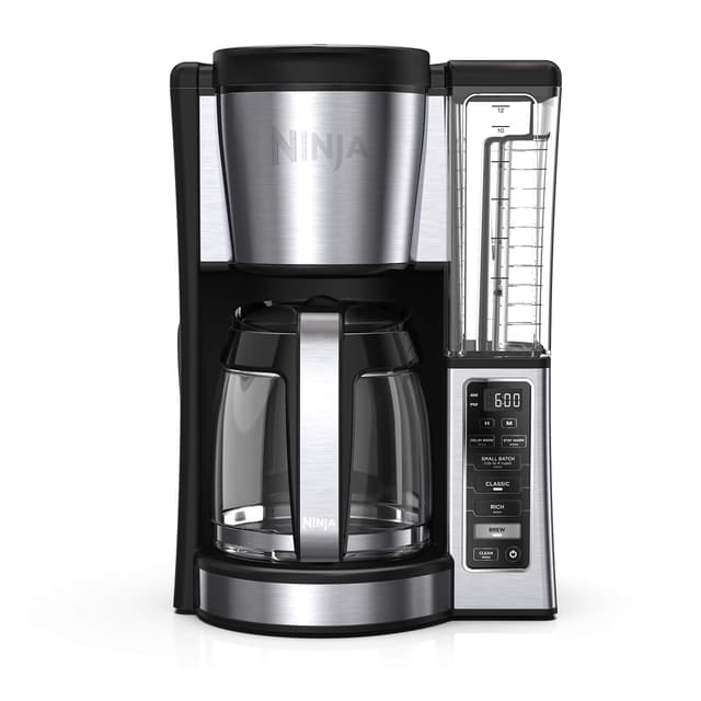 Ninja 12-Cup Programmable Coffee Brewer, 2 Brew Styles, Adjustable Warm Plate, 60oz Water Reservoir, Delay Brew - Black/Stainless Steel Stainless Steel, 14-Cup