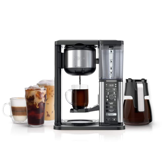 Ninja Specialty Coffee Maker | Includes 10-Cup Carafe, Fold-Away Frother, Permanent Filter & Removable, Dishwasher Safe Reservoir | 6 Brew Styles, 8 Cup to Travel Mug to Pot Sizes | Black | CM401 10 Cup