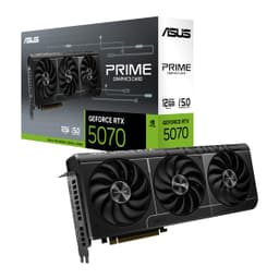 ASUS SFF-Ready Prime NVIDIA GeForce RTX 5070 Graphics Card (PCIe 5.0, 12GB GDDR7, HDMI/DP 2.1, 2.5-Slot, Axial-tech Fans, Dual BIOS), 3 Year Warranty Prime (Black) RTX5070
