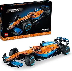 LEGO 42141 Technic Mc Laren Formula 1 2022 Replica Race Car Model Building Kit, F1 Motor Sport Set Birthday Gift Idea for Adults, Men, Women, Him, Her, Husband, Collectible Home Decor